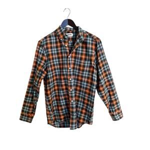 Taylor Stitch The Jack Shirt Rust Plaid Everyday Oxford Size 38 Small